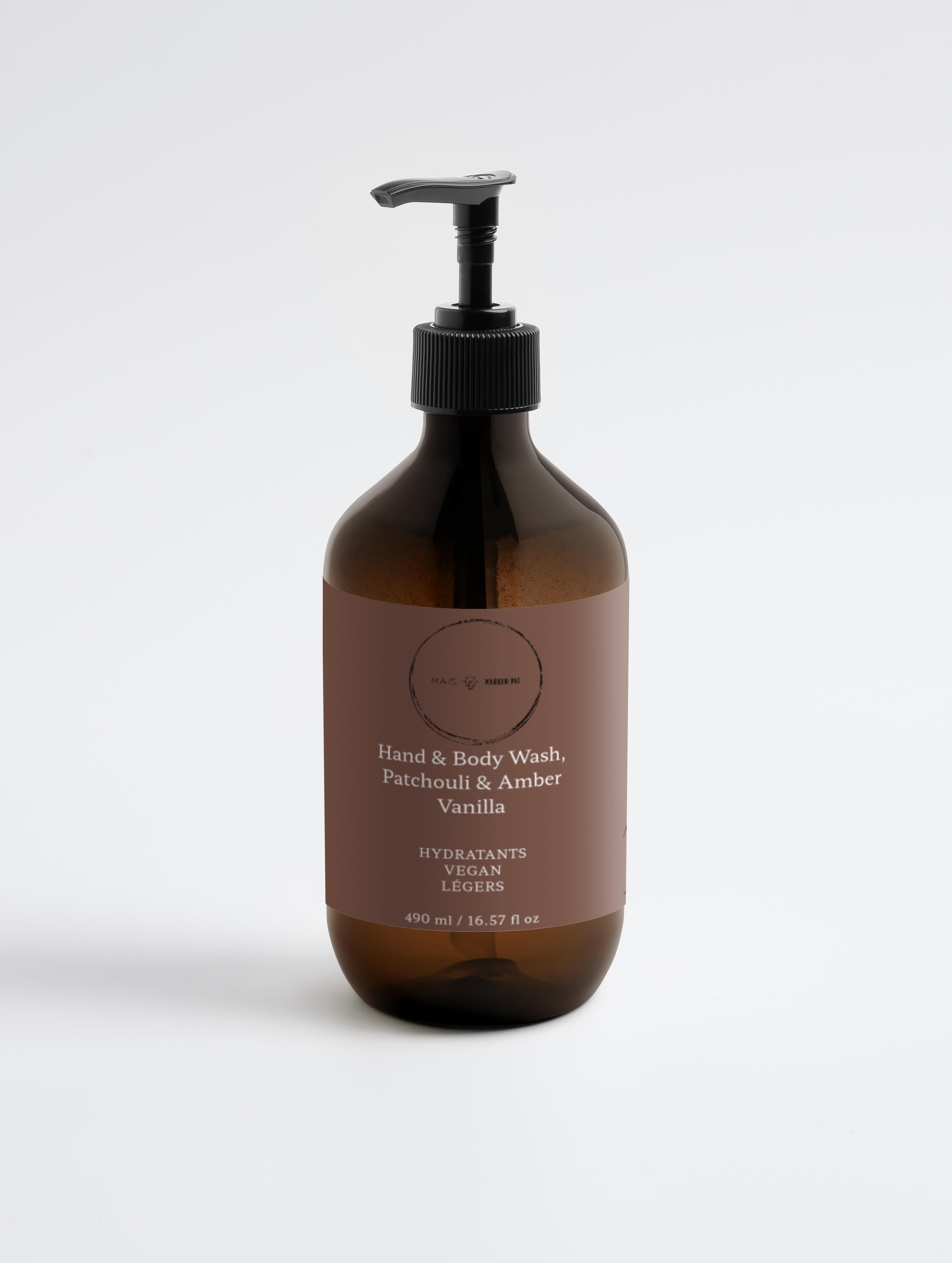 Hand & Body Wash, Patchouli & Amber Vanilla