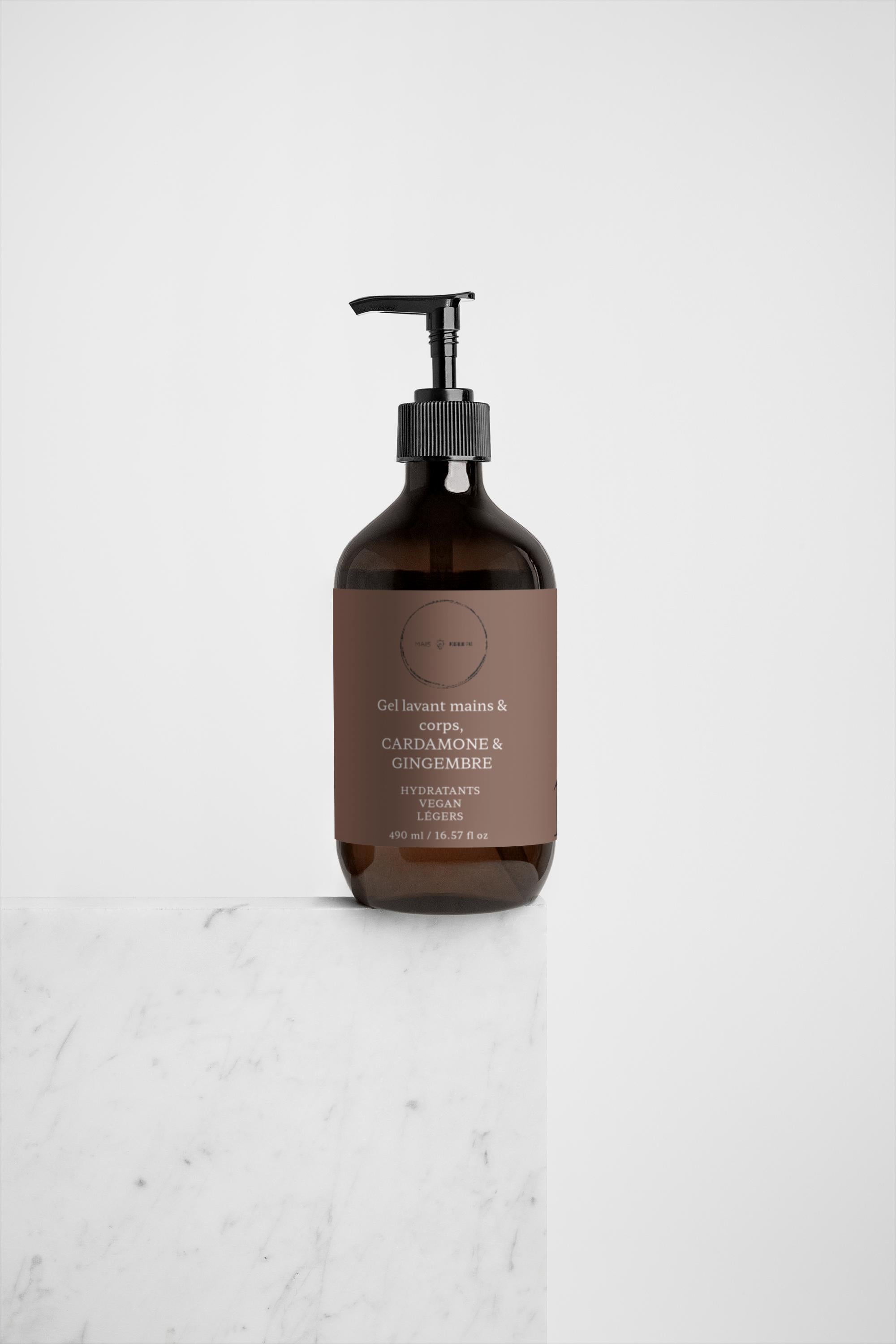 Hand &amp; body washing gel, CARDAMON &amp; GINGER